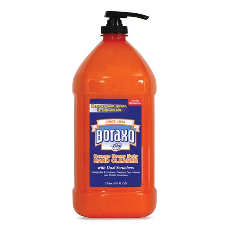 BORAXO Orange Heavy Duty Hand Cleaner, 3 Liter Pump Bottle, PK4 DIA 06058